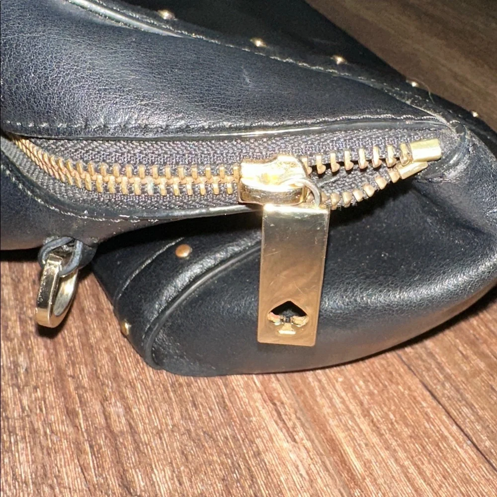 Kate Spade Black Studded Satchel‎